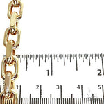 18K Yellow Gold Solid Anchor Link Bracelet 8 Inches 8.8mm   67797 - Image 6