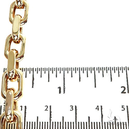18K Yellow Gold Solid Anchor Link Bracelet 8 Inches 8.8mm   67797 - Image 6