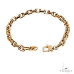 18K Rose Gold Solid Anchor Link Bracelet 8 Inches 6.3mm   67829 - Image 2