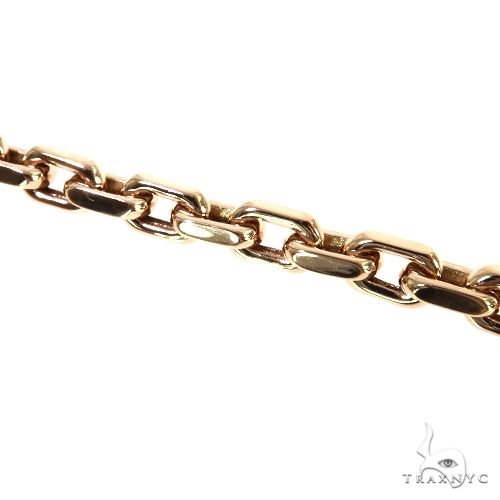 18K Rose Gold Solid Anchor Link Bracelet 8 Inches 6.3mm   67829 - Image 3