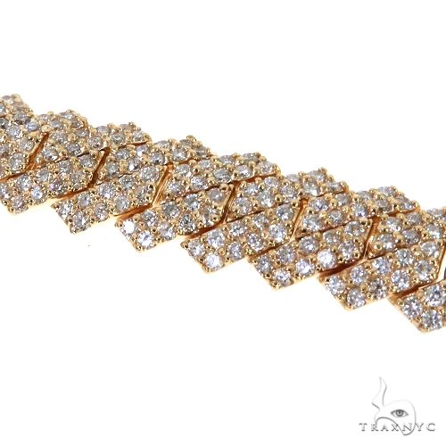 14K Gold Diamond Miami Cuban Link Bracelet 67879 - Image 3