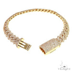 14K Gold Diamond Miami Cuban Link Bracelet 67880 - Image 3