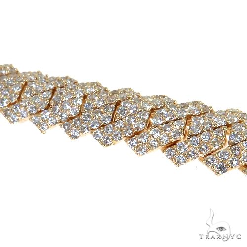 14K Gold Diamond Miami Cuban Link Bracelet 67880 - Image 4