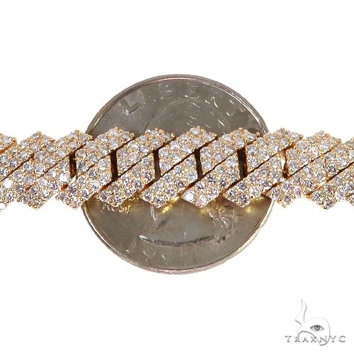 14K Gold Diamond Miami Cuban Link Bracelet 67880 - Image 5