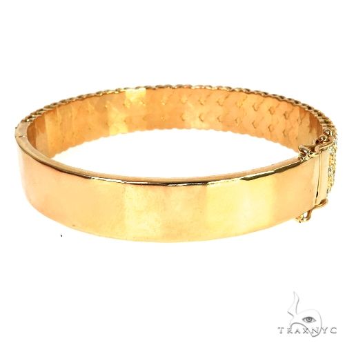 18K Gold 5 Row Diamond Bangle Bracelet 67886 - Image 4