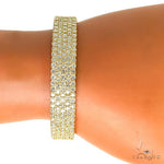 18K Gold 5 Row Diamond Bangle Bracelet 67886 - Image 7