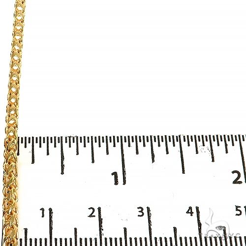 14K Yellow Gold Solid Franco Bracelet 8 Inches 2.6mm   67960 - Image 3