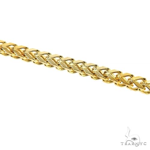 14K Yellow Gold Solid Franco Bracelet 8 Inches 2.6mm, photo 4 of 7