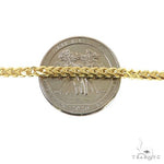 14K Yellow Gold Solid Franco Bracelet 8 Inches 2.6mm   67961 - Image 5