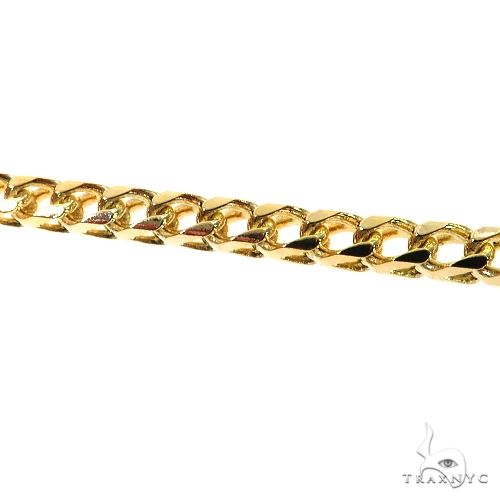14K Yellow Gold Solid Franco Bracelet 8.5 Inches 4mm   67962 - Image 4