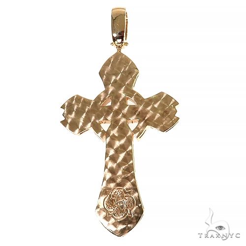 14K Gold Diamond Cross Pendant, photo 4 of 6