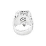 Silver Dragon Head Armor Ring 71124