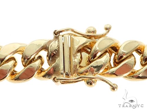 14K Gold Miami Cuban Link Bracelet Hollow 8.5 Inches 9mm, photo 4 of 8