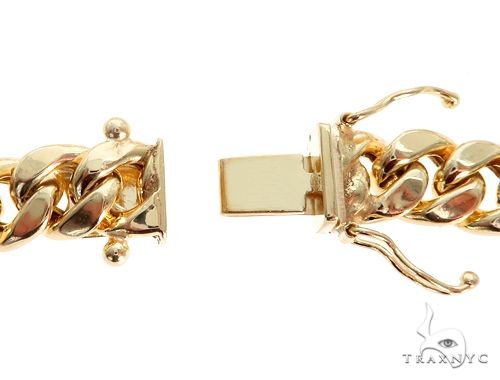 14K Gold Miami Cuban Link Bracelet Hollow 8.5 Inches 9mm, photo 6 of 8