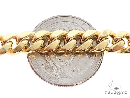 14K Gold Miami Cuban Link Bracelet Hollow 8.5 Inches 9mm, photo 7 of 8