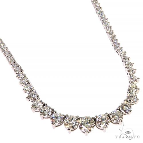14K Gold Diamond Necklace 68081 - Image 2