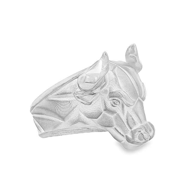 Silver Charging Bull Ring 71125