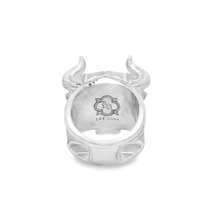Silver Charging Bull Ring 71125