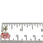 Pink Diamond Flower Earrings (Lab) 68165 - Image 4