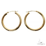 14K Gold Hoop Earrings 68498 - Image 3