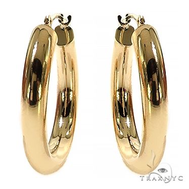 14K Gold Hoop Earrings 68500 - Image 1