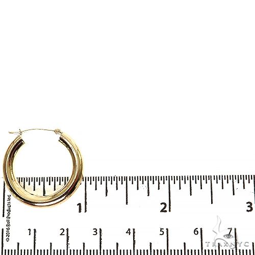 14K Gold Hoop Earrings 68500 - Image 4