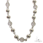 Custom Made Ball Link Diamond Chain 68698 - Image 1