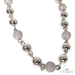 Custom Made Ball Link Diamond Chain 68698 - Image 2