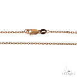 14k Rose Gold solid cable link 1.2mm 18 inches 68735 - Image 3