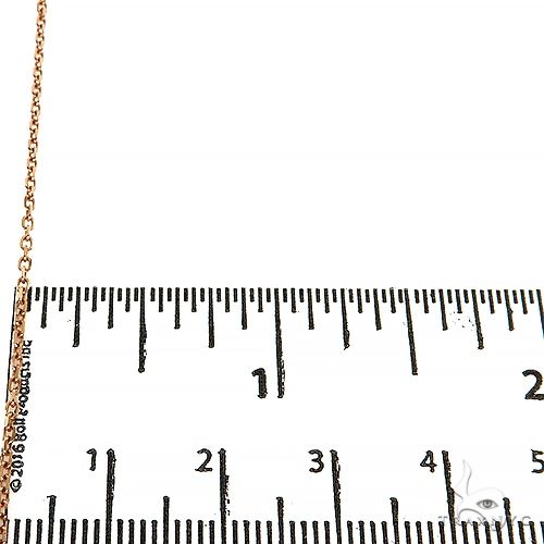 14k Rose Gold solid cable link 1.2mm 18 inches 68735 - Image 5