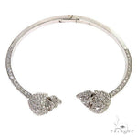 Skull Heads Diamond Bangle Bracelet 68873 - Image 6