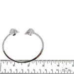 Skull Heads Diamond Bangle Bracelet 68873 - Image 8
