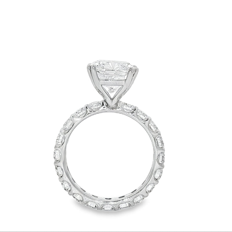 Eternity Diamond Engagement Ring Set 68942