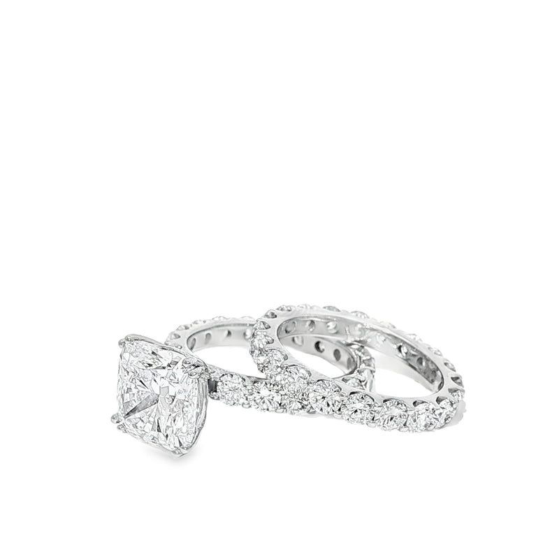Eternity Diamond Engagement Ring Set 68942