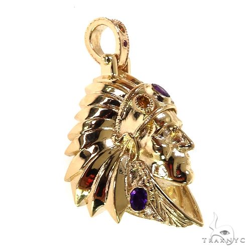 Tribal Indian Head Pendant 68966 - Image 2