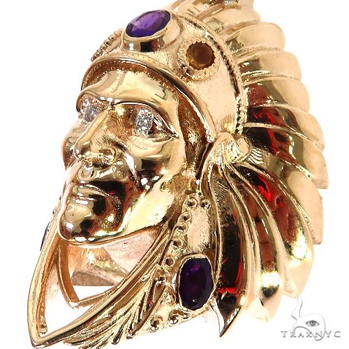 Tribal Indian Head Pendant 68966 - Image 3
