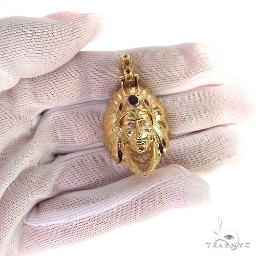 Tribal Indian Head Pendant 68966 - Image 7