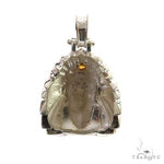 .925 Silver Tribal Indian Head Pendant 68967 - Image 4