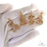 Small Diamond Script Letter Charm 68995 - Image 7