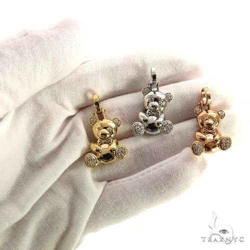 Light Trax Teddy Bear Diamond Pendant 69018 | TraxNYC