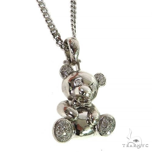 Trax Teddy Bear Diamond Pendant .925 Silver 69019 - Image 2