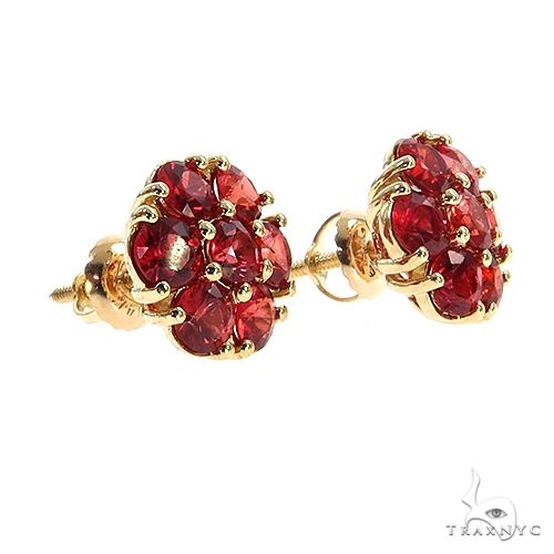 Scarlet Bloom Flower Earrings Large 69030 - Image 3