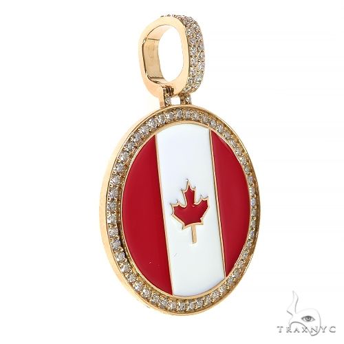 Canada Flag Diamond Frame Pendant 69161 - Image 2