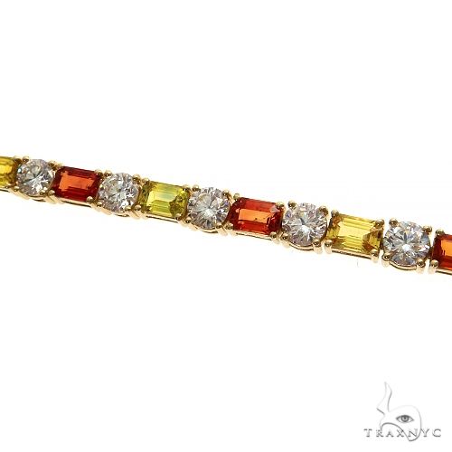 Sunset Serenity Emerald Cut Diamond Bracelet 69476 - Image 3