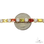Sunset Serenity Emerald Cut Diamond Bracelet 69476 - Image 4