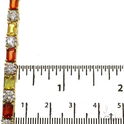 Sunset Serenity Emerald Cut Diamond Bracelet 69476 - Image 5