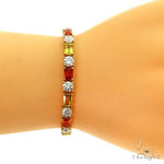 Sunset Serenity Emerald Cut Diamond Bracelet 69476 - Image 6