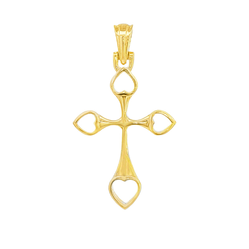 Open Heart Cross Pendant 71108