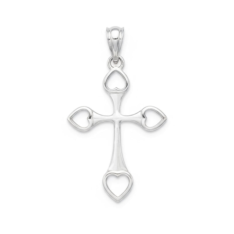 Open Heart Cross Pendant 71108