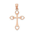 Open Heart Cross Pendant 71108